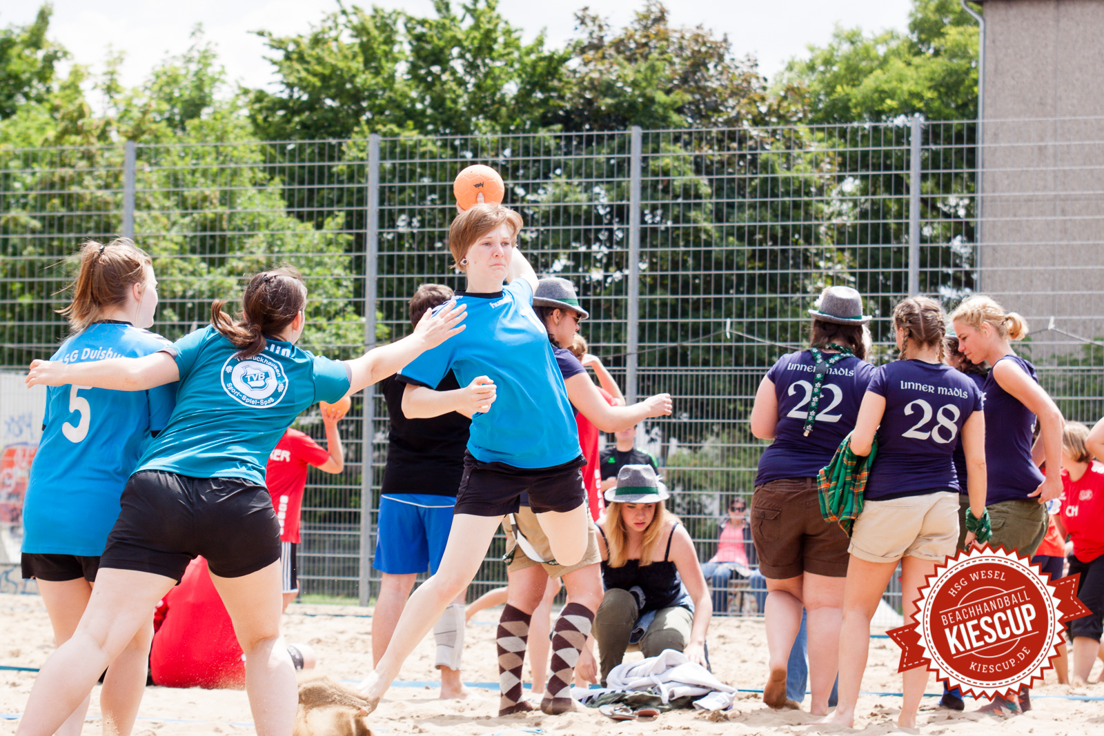 Beachhandball Senioren-Turnier Wesel Kiescup 2014
